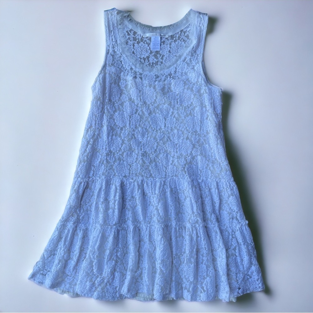 Ellison Ellison Ellison Lace Mini Sleeveless Dress - Size Small